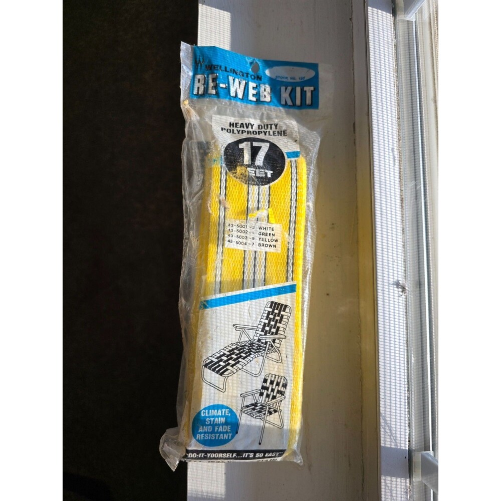 Wellington Re-Web Kit 43-5003-9 Yellow 17 Feet Polypropylene